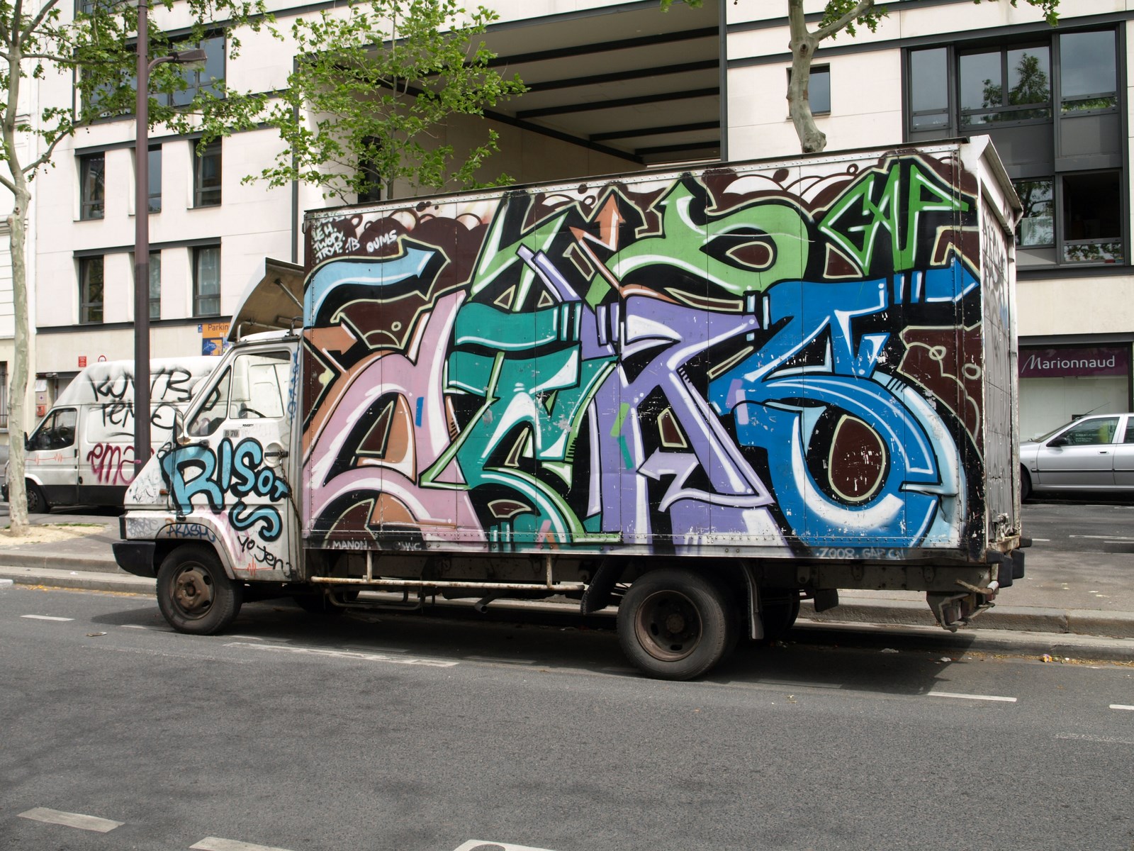 photo graffiti de vehicule